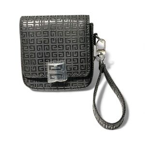 New Authentic Givenchy perfums Black and Silver Clutch Wristlet wallet GWP